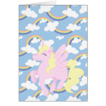 Het leuke Patroon van de Regenboog kaarten