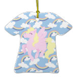 Het leuke Patroon van de Regenboog met Roze Eenhoo ornamenten