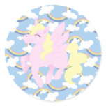 Het leuke Patroon van de Regenboog stickers