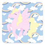 Het leuke Patroon van de Regenboog stickers