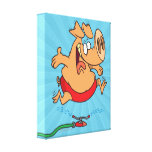het leuke piggy varken van de de zomersproeier canvas prints