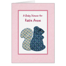 Het leuke Roze Baby shower van de Eekhoorn van de  Kaarten
