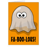 Het Leuke Spook van Halloween van de Cartoon FA-bo Kaarten