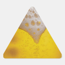Het lichte Schuim van het Bier Driehoekige Stickers