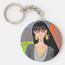Het lid van de beau-monde Keychain Sleutel Hanger