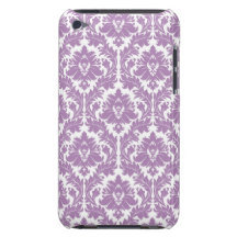 Het lila Violette Patroon van het Damast iPod Touch Hoesje