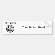 Het Logo van de brandbestrijder Bumperstickers