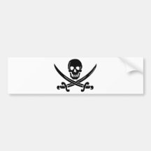 Het Logo van de piraat Bumpersticker