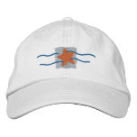 Het Logo van de zeester geborduurde petten