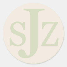 Het Logo van het Monogram van het huwelijk Stickers