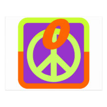 Het LOGO van het PICTOGRAM van PeaceOmaticl Wenskaart