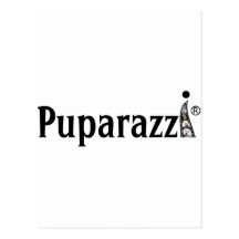 Het Logo van Puparazzi Wens Kaart