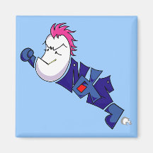 Het Man van de aubergine Magneet