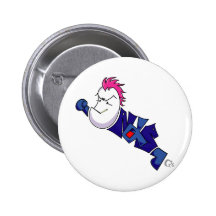 Het Man van de aubergine Speldbuttons