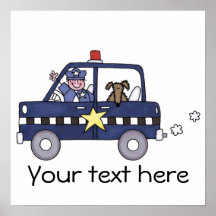 Het man van de politie poster