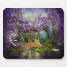Het Meer Mousepad van Wisteria Muismat