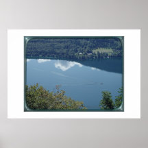 Het meer van Bohinj, uitzicht van hierboven Poster
