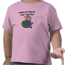 Het meisje beschermt Onze T-shirts en Giften van d t-shirts