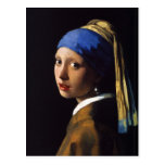 Het meisje met de Oorring Johannes Vermeer van de  Wens Kaart