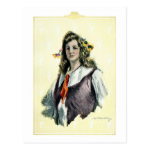 Het Meisje van Christy - Howard Chandler Christy Wenskaart
