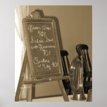 Het menu plaat