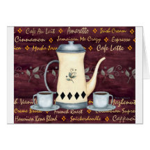Het Menu van het Huis van de koffie Kaarten