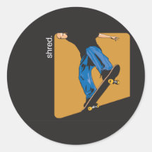 Het met een skateboard rijden ronde stickers