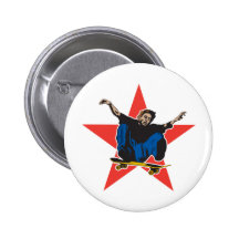 Het met een skateboard rijden speld button