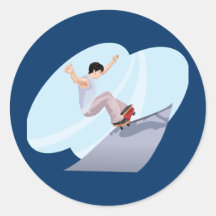 Het met een skateboard rijden sticker