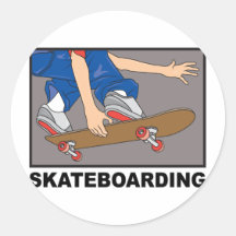 Het met een skateboard rijden sticker