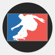 Het met een skateboard rijden sticker