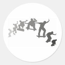 Het met een skateboard rijden sticker