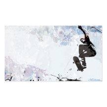 Het met een skateboard rijden van Lay-out Grunge Visitekaartje