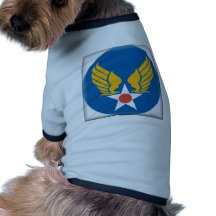 Het Militaire Embleem van de Korpsen van de lucht Huisdieren T-shirt