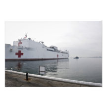 Het militaire hospitaalschip van het Bevel van het Foto Print