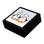Het militaire Paar van de Pinguïn Cadeau Dozen