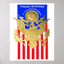 Het militaire Poster van de Kaart van de Verjaarda