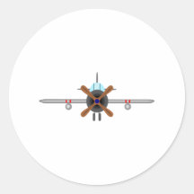 Het militaire Vliegtuig van de Vechter Stickers