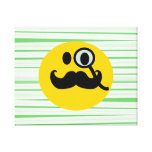 Het monocle Smiley van de snor Stretched Canvas Print