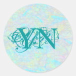 Het monogramsticker van de Reis van de mysticus