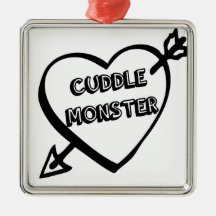 Het Monster van de Knuffel van de Valentijnsdag Kerst Ornament