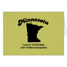 Het Motto van Minnesota - Land van 10.000 meren Kaarten
