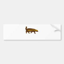 het mozaïek van de honingsdas bumperstickers