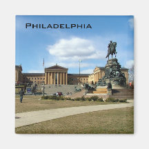 Het Museum van Philadelphia van Beeldende kunsten Koelkast Magneetjes