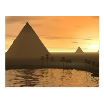 Het necropool Giza Wens Kaart