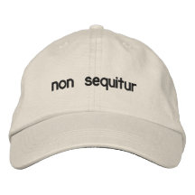 Het niet sequiting pet geborduurde baseball cap