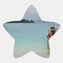 (Het nieuwe) strand van Thailand Krabi (St.K) Stervormige Sticker