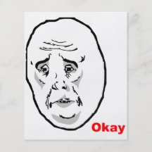 Het o.k. Gezicht Meme van de Woede van de Kerel Folder Ontwerp