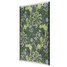 Het Ontwerp van het Behang van het zeewier, door J Stretched Canvas Prints