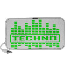 Het ontwerp van het Tempo van Techno iPod Speakers